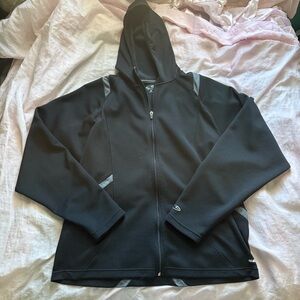 Men’s Athletic Black Zip-Up Jacket